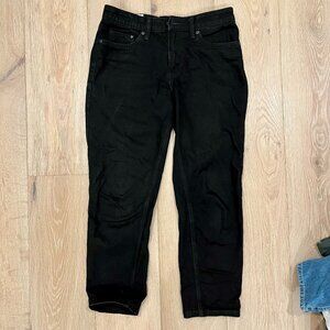 Men's Relaxed Black Jeans